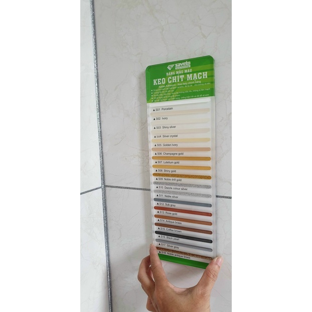 Keo chít mạch gạch Saveto S11 - Noble Silver - Ghi sáng Ánh Kim