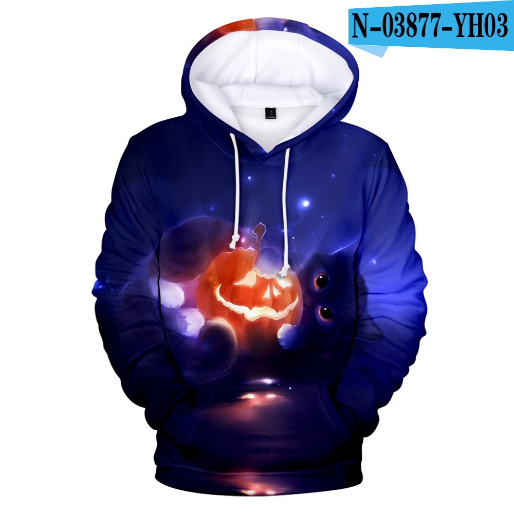 Áo Hoodie In Hình Bộ Xương Halloween 3D Thời Trang 2022 Cho Nam Và Nữ