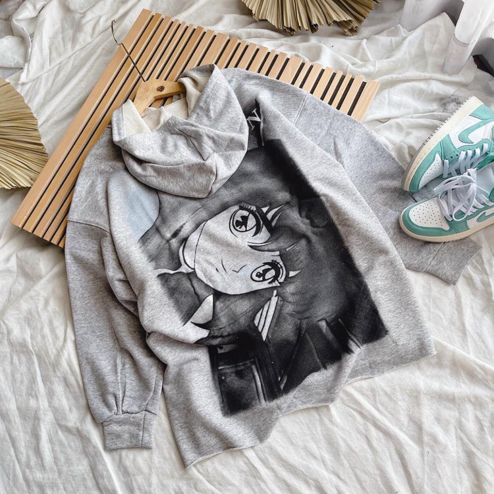 Áo hoodie nữ form rộng, áo hoodie nữ có mũ siêu dễ thương chất nỉ dày dặn dễ mix đồ siêu cá tính Tây Thi Shop | BigBuy360 - bigbuy360.vn