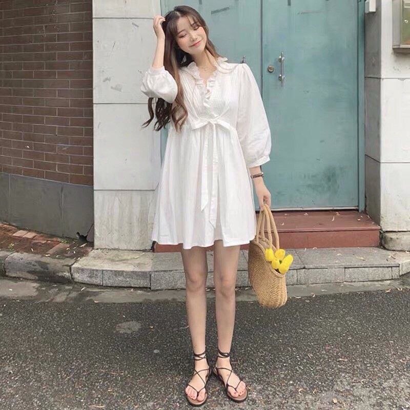 ĐẦM VIỀN REN BÈO BEO- TIỂU THƯ NEK