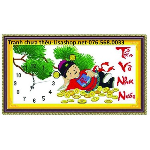 Tranh thêu THẦN TÀI 222877(58x32cm) chưa thêu