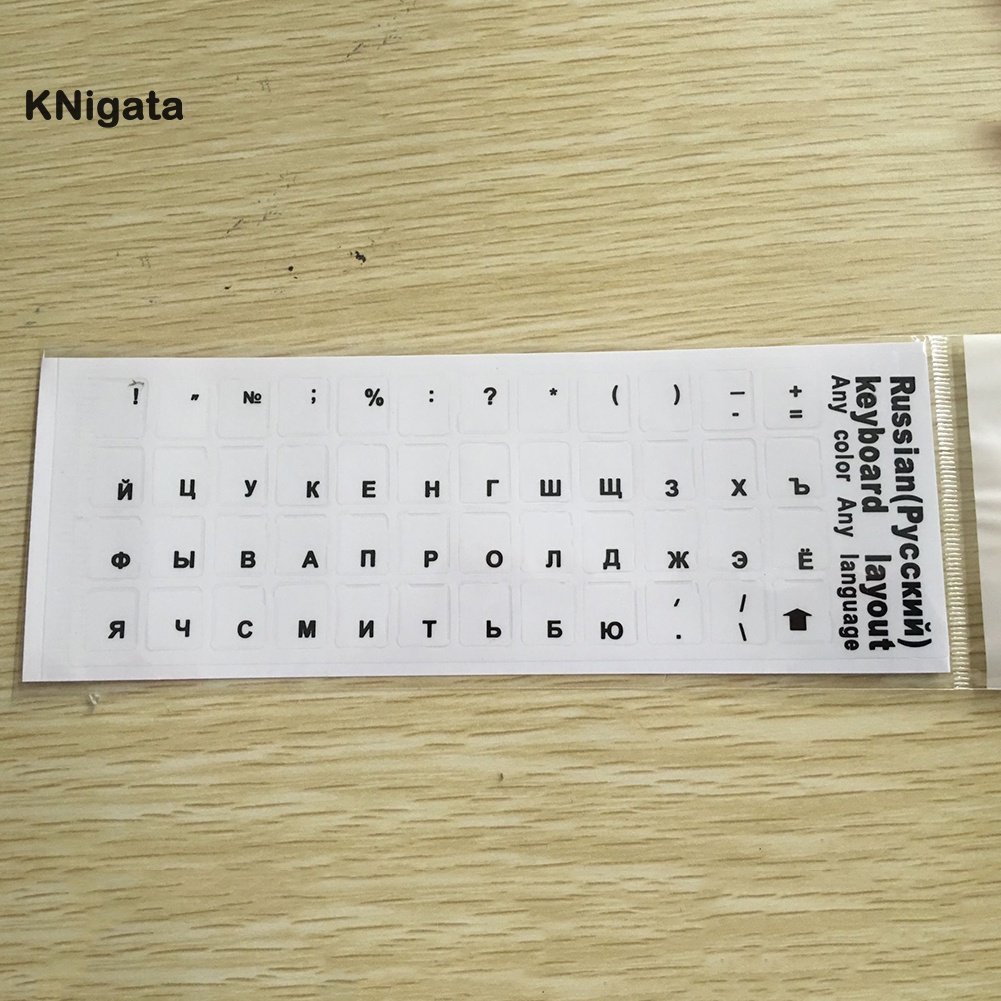Miếng dán bàn phím thay thế chữ tiếng Nga cho PC Laptop