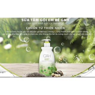 sữa tắm gội em bé