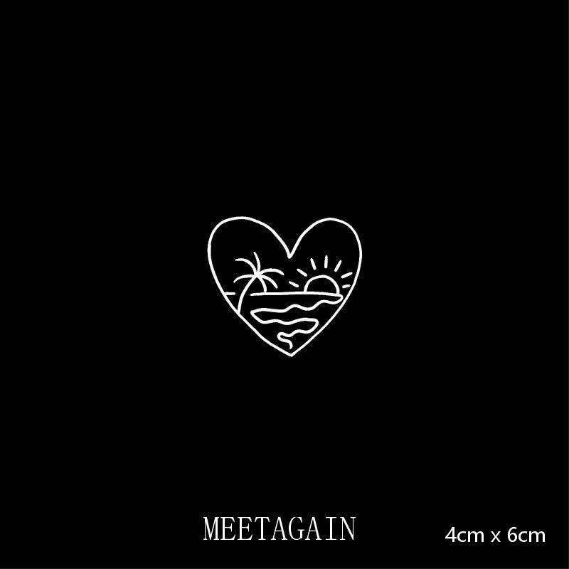 Hình xăm dán tạm thời không thấm nước 4cm x 6cm lâu phai 15 ngày s-011