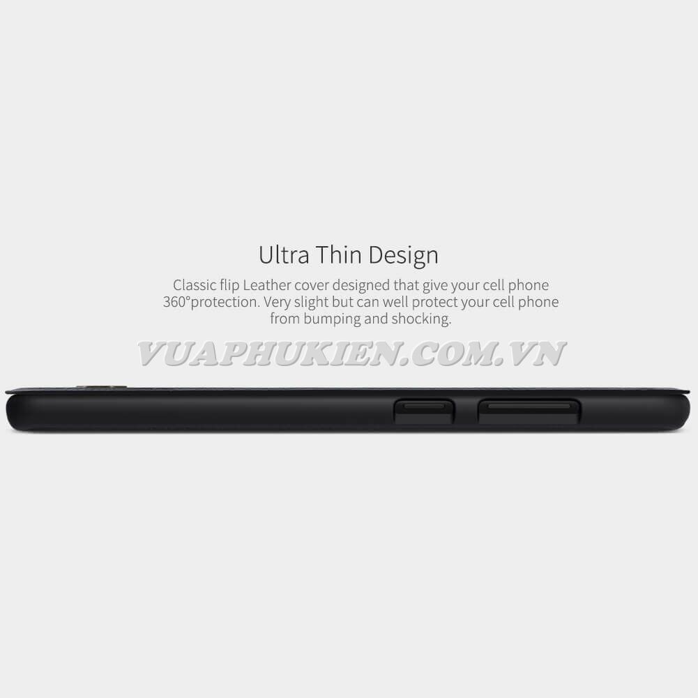 Bao da dành cho Samsung Galaxy Note 5, Note 7, Note FE, Note 10 Lite chính hãng Nillkin QIN Leather Case