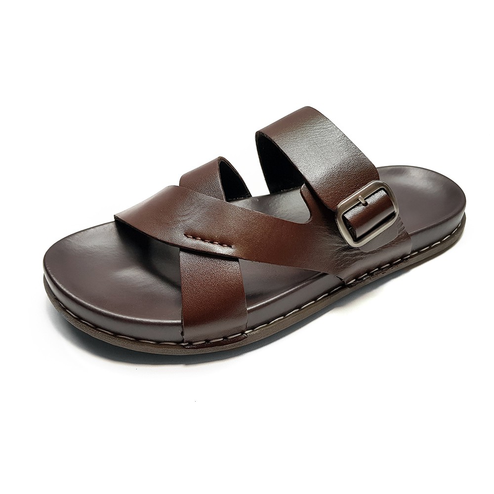 Dép Da Nam Dép Dr. Nam Da Bò Tấm DE40D