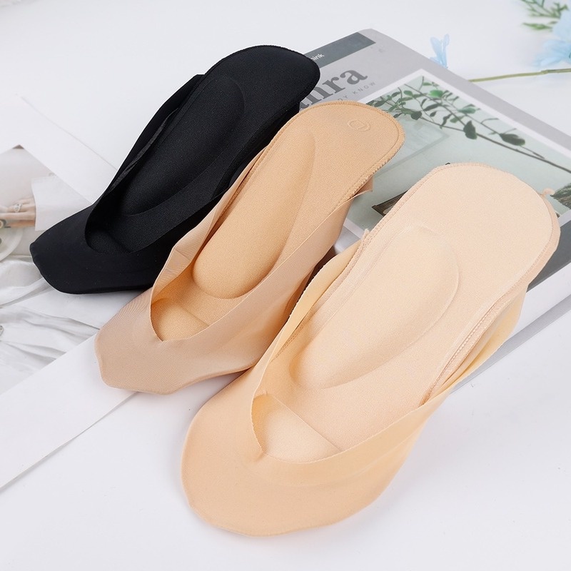 Vớ Thuyền Bằng Lụa Lạnh Siêu Mỏng Thoáng Khí Thoải Mái Dành Cho Nữ