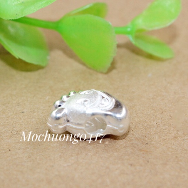 Charm bạc bàn chân vui vẻ - MH141