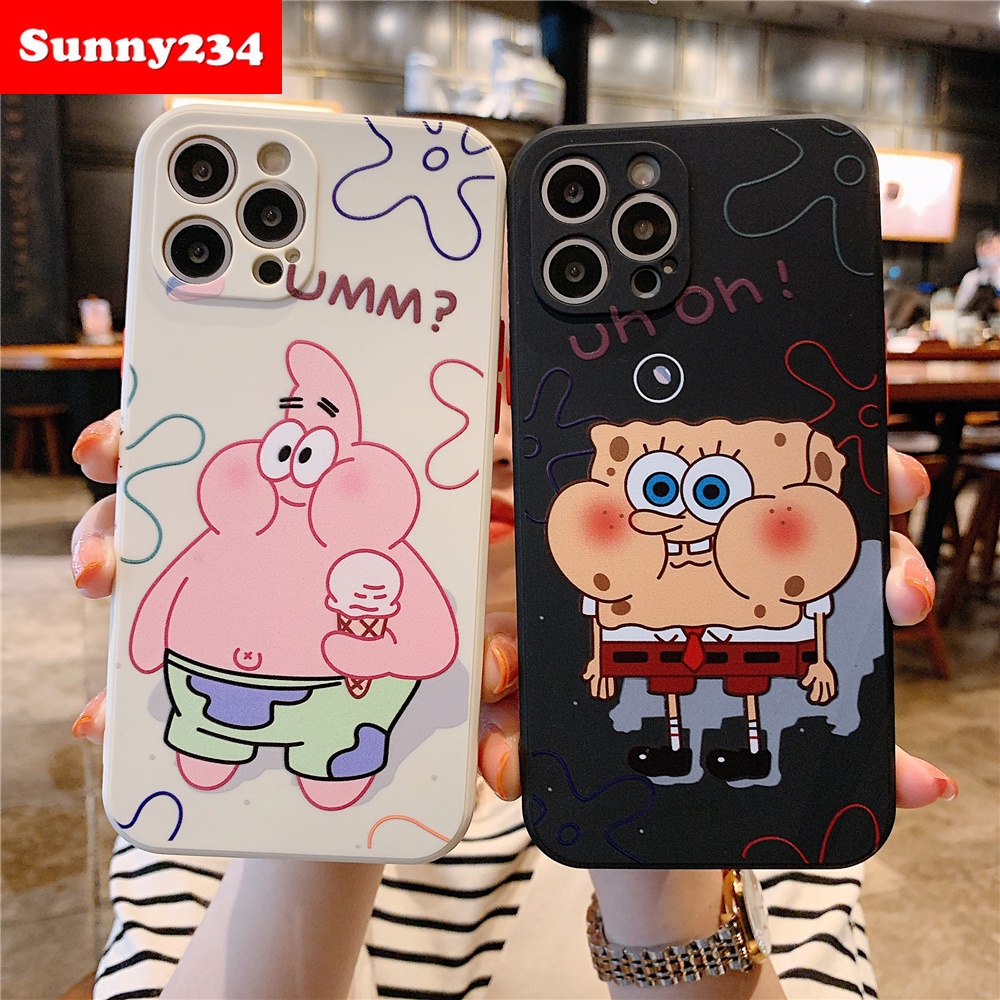 Ốp điện thoại mềm hình SpongeBob dễ thương cho REDMI NOTE 9 NOTE9 PRO 9S NOTE10 PRO 10 XIAOMI POCO X3 M3 PRO 9A 9C