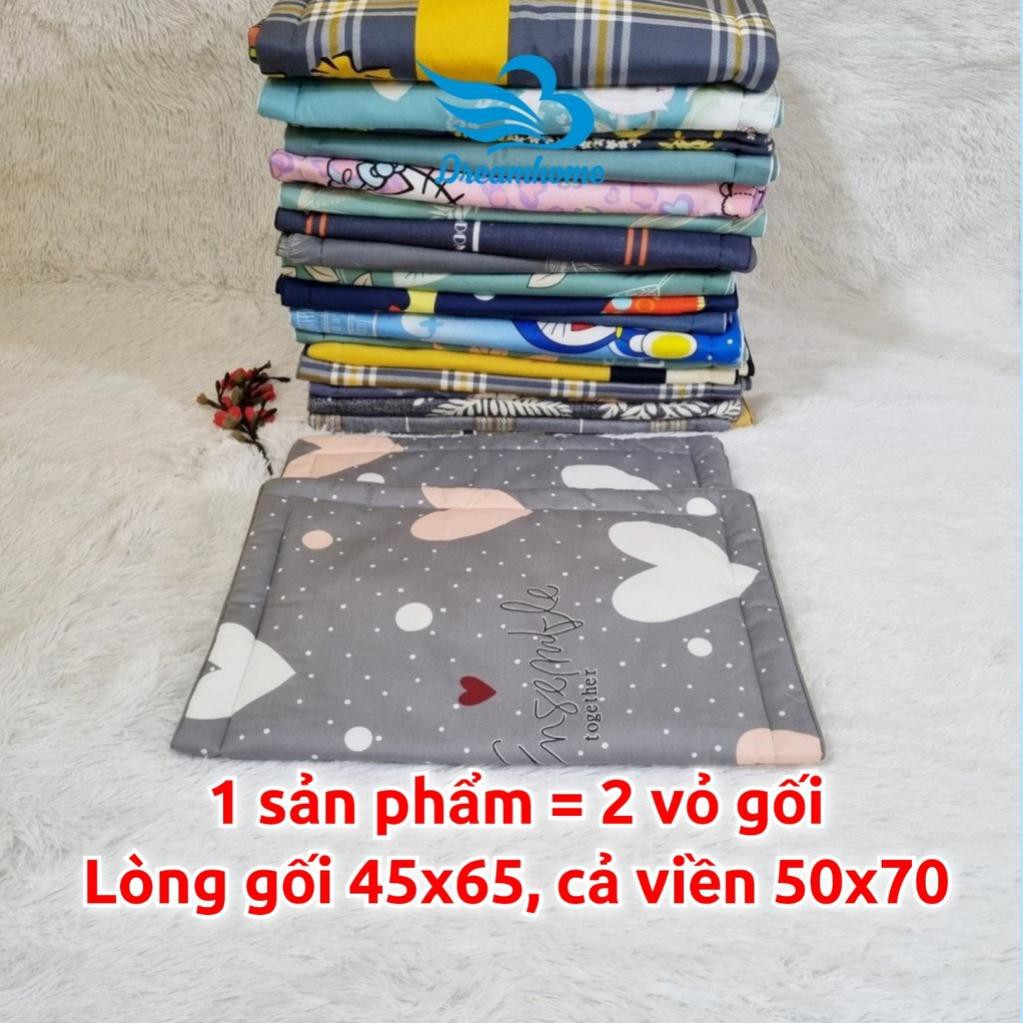 Vỏ Gối ELLISHA Cotton 100% 45 x 65cm Đẹp Cao Cấp 1 Đôi, Vỏ Gối Nằm Cotton Khóa Kéo Nhiều Màu, Vỏ Gối, Vỏ Gối Nằm