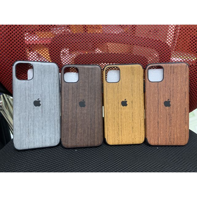 Ốp lưng silicon Iphone11 Pro max kiểu vân gỗ