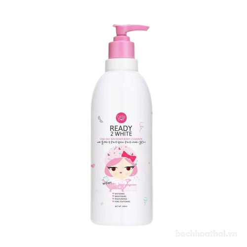 Sữa tắm dưỡng trắŉg da Cathy Doll Ready 2 white One Day Whitener Body Cleanser Thái Lan