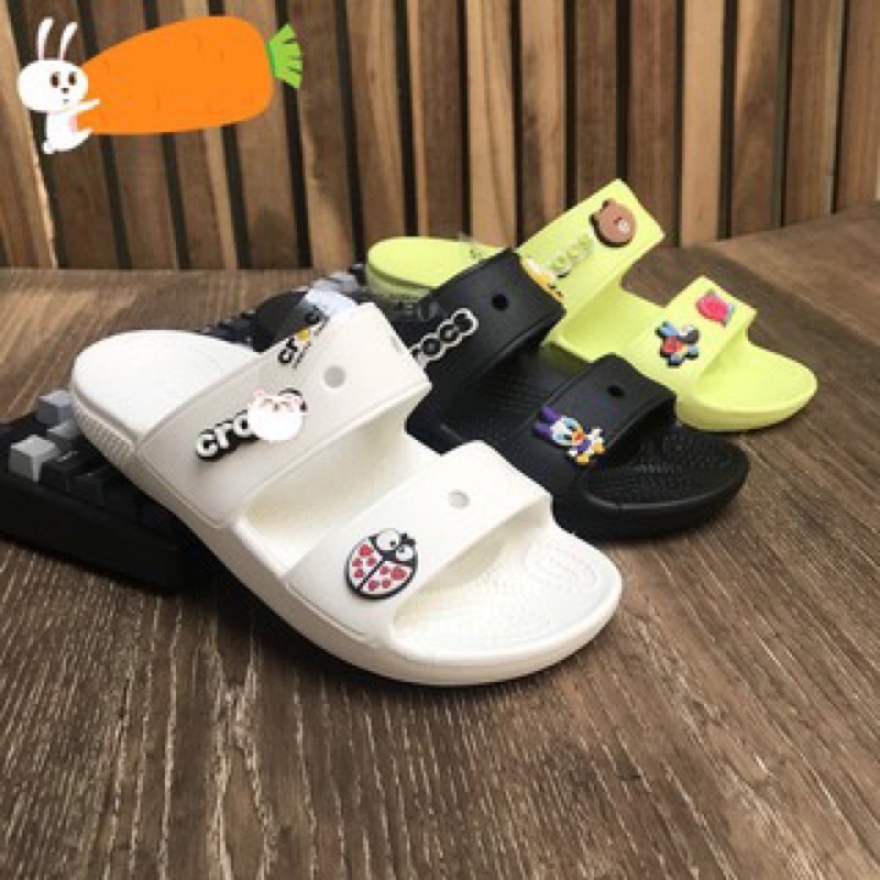 - Dép lê 2 quai màu trắng, dép cross êm mềm nhẹ, full box cho nam nữ