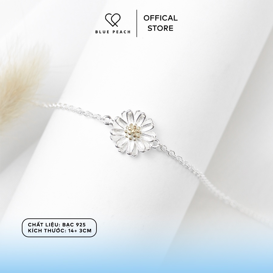 Lắc Tay Bạc Blue Peach Daisy Tini LT426