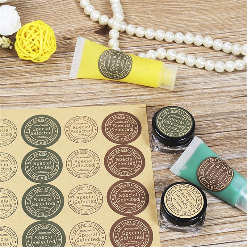 Nhãn Dán Trang Trí Hộp Quà Xà Phòng / Bánh Quy DIY