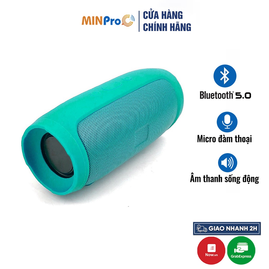 Loa bluetooth mini CHARGE 3 không dây nghe nhạc, âm thanh chất lượng, cắm được usb thẻ nhớ MINPRO