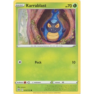 Thẻ Bài Pokemon Karrablast - 15/172 - Common
