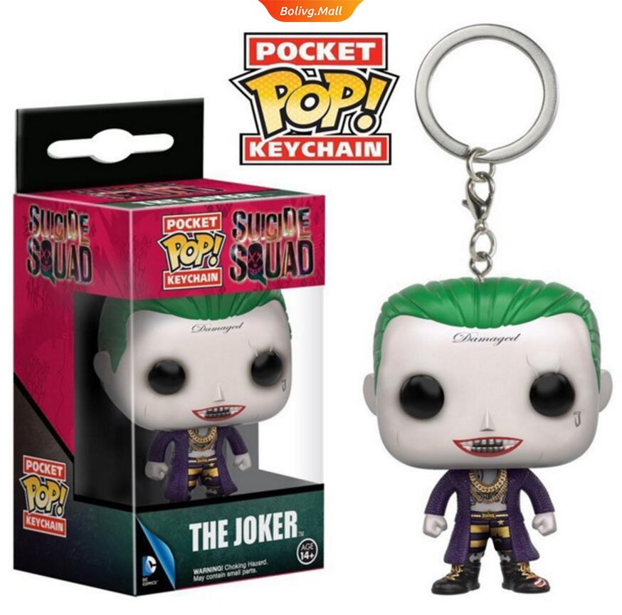 FUNKO POP! Móc Khóa Hình Nhân Vật Joker Trong Phim Biệt Đội Cảm Tử