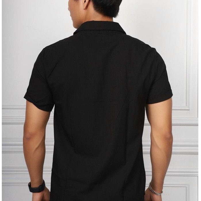 Sơ mi đũi cổ bẻ nam ngắn tay chất đẹp, thiết kế trẻ trung (SMD119) | BigBuy360 - bigbuy360.vn