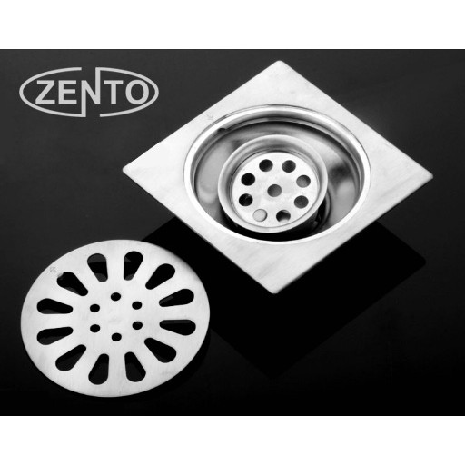 Phễu thoát sàn chống mùi hôi inox Zento TS122-L