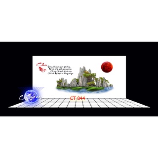 tranh 3d. tranh dán bể cá thủy sinh, bể cá rồng (tranh lưng)