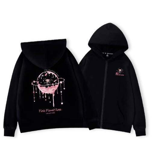 ÁO HOODIE NỮ HOA HỒNG TRONG TINH CẦU THỜI TRANG HÀN ĐẸP HOT