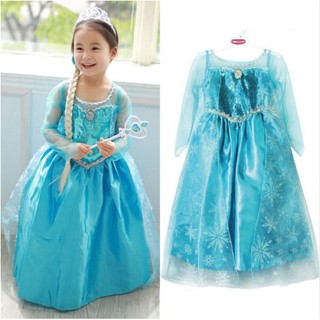 Đầm Hóa Trang Công Chúa Anna Elsa Dành Cho Bé Gái SZ7-8 Tuổi
