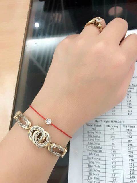 Vòng tay chỉ đỏ kim tiền thái lan