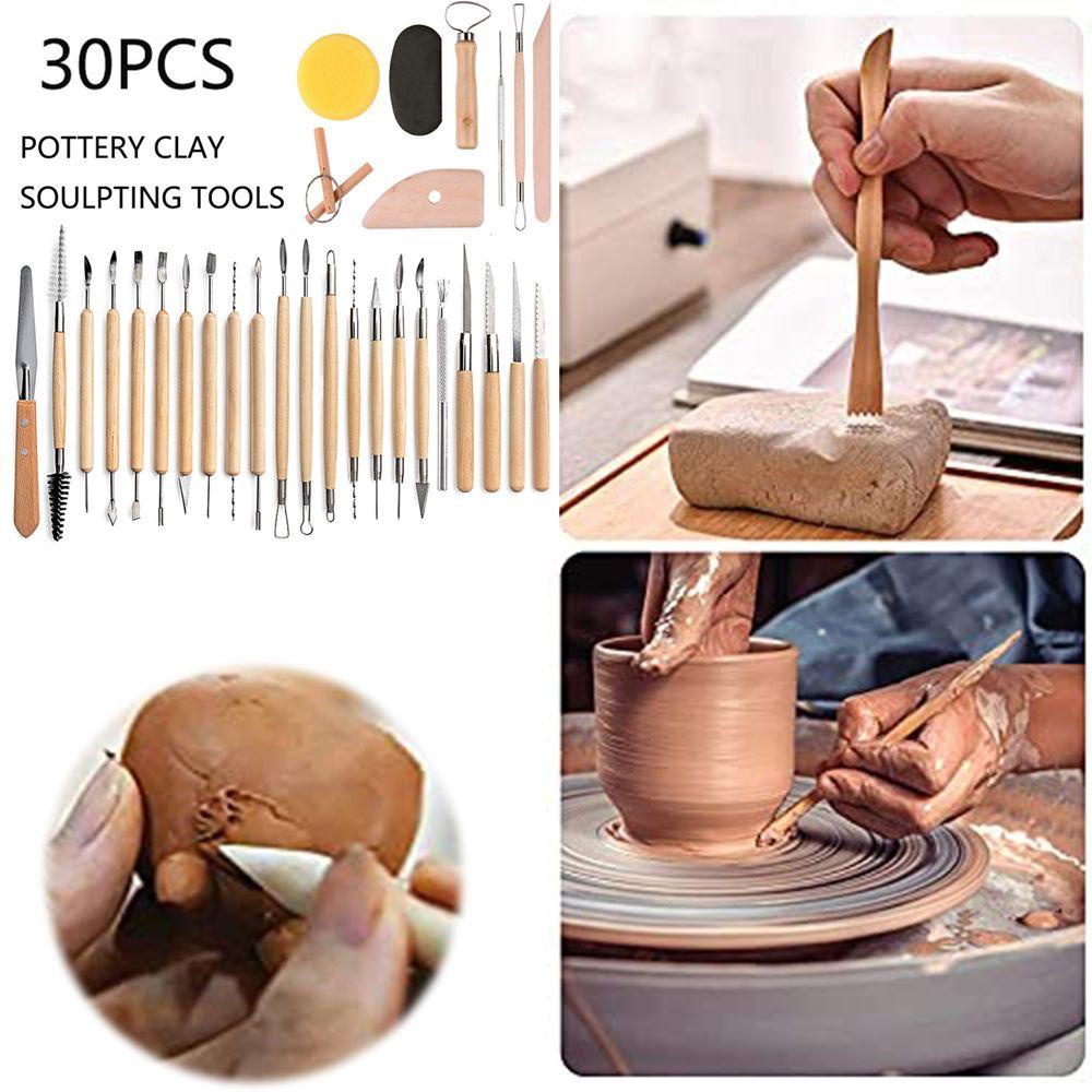 Set 1 / 30 Dụng Cụ Điêu Khắc Đất Sét Mềm Mại