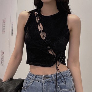 🌵Áo croptop đan dây xéo💋