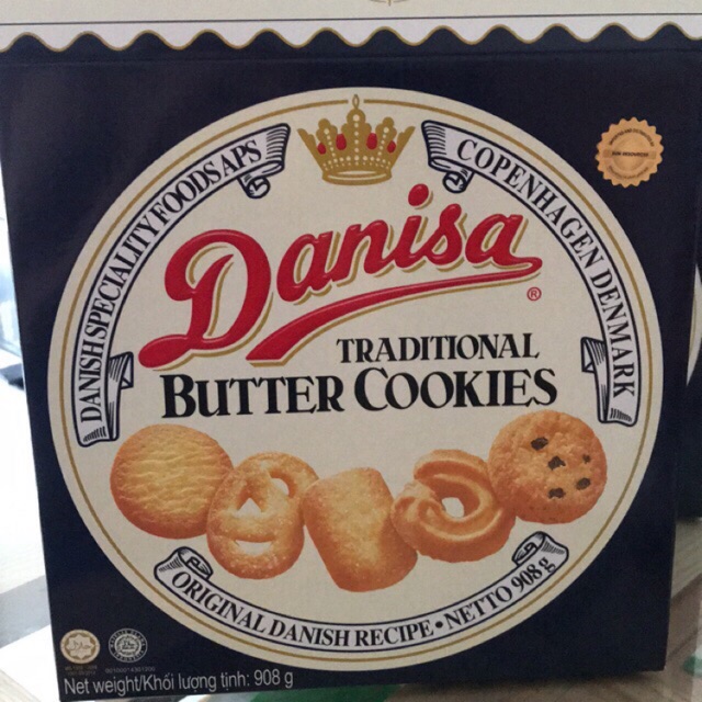 Bánh Danisa 908g sản phẩm kèm túi xách giấy date 1/2022