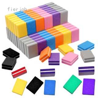 Fierjob 10Pcs Mini Nail Sponge Nail File Buffer Block Buffing Sanding Professional Nail Tools