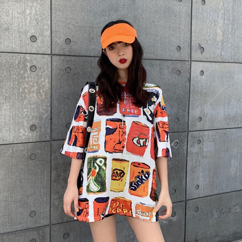 [Baywellfashion]Áo Thun Tay Ngắn In Hình Coca Cola