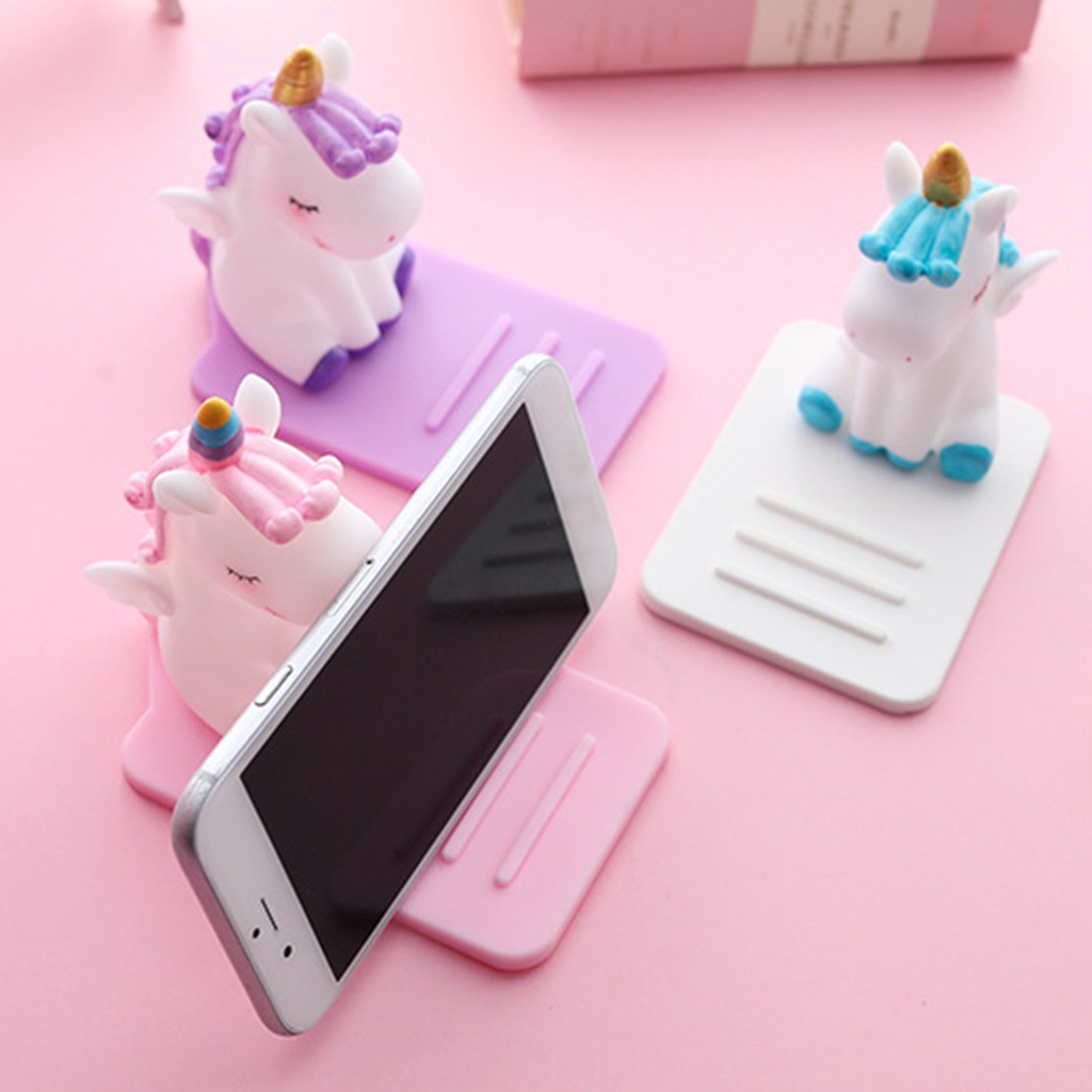 Giá đỡ điện thoại hình kỳ lân dễ thương có thể điều chỉnh