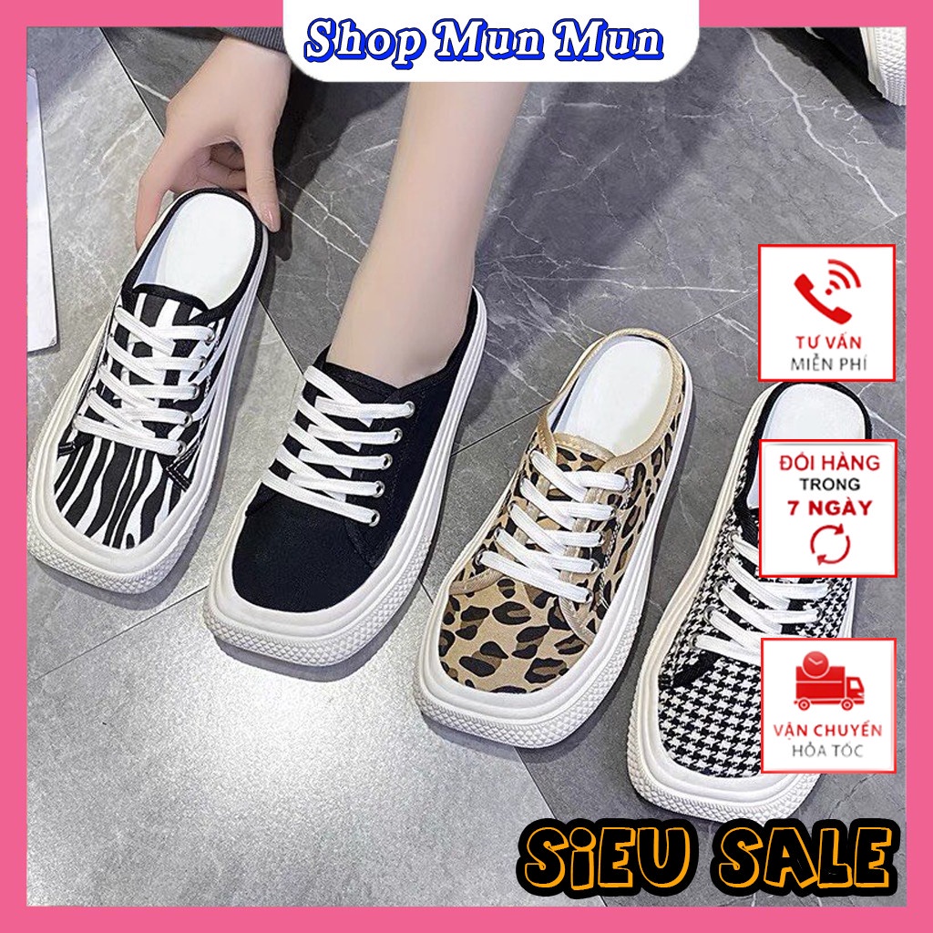 Giày sục mũi vuông nhiều màu thể thao. Chất liệu vải mềm đi êm chân. Phong cách thời trang cá tính