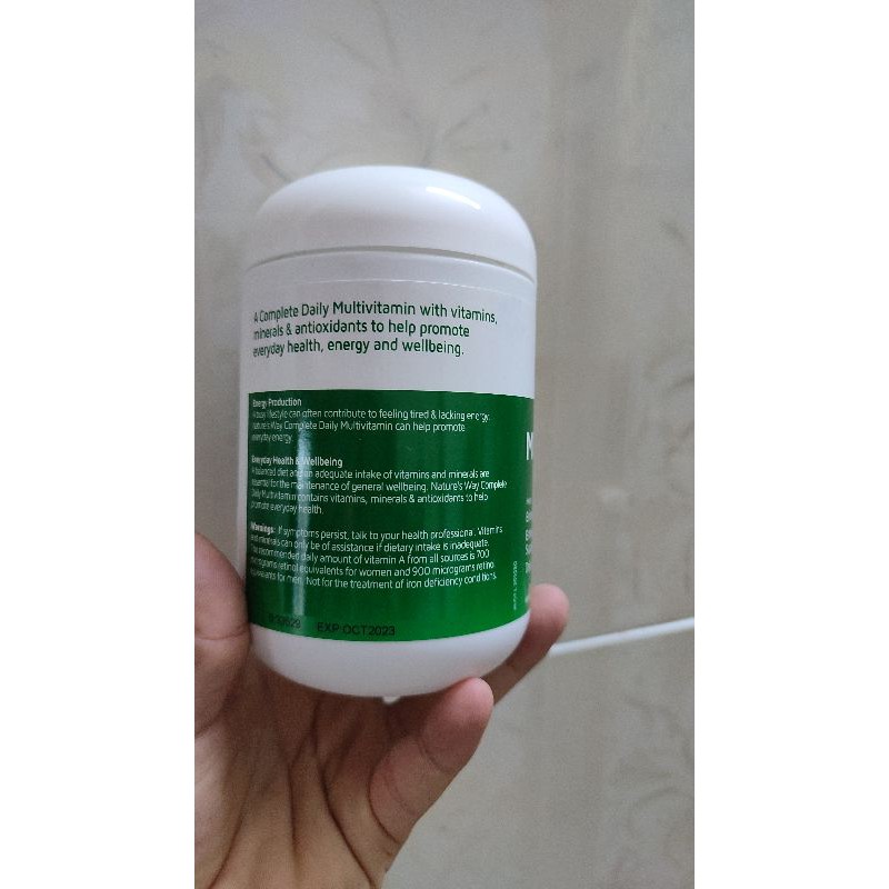 Vitamin tổng hợp Nature’s Way Complete Daily Multivitamin 200v | Thế Giới Skin Care