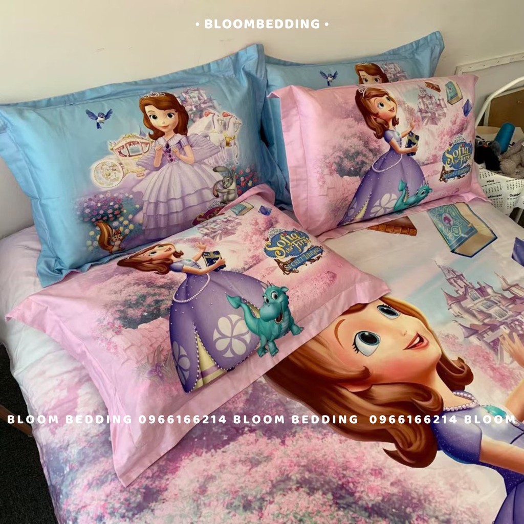 Bộ Chăn Ga Gối Disney 4 Món cho bé - Công chúa Sofia