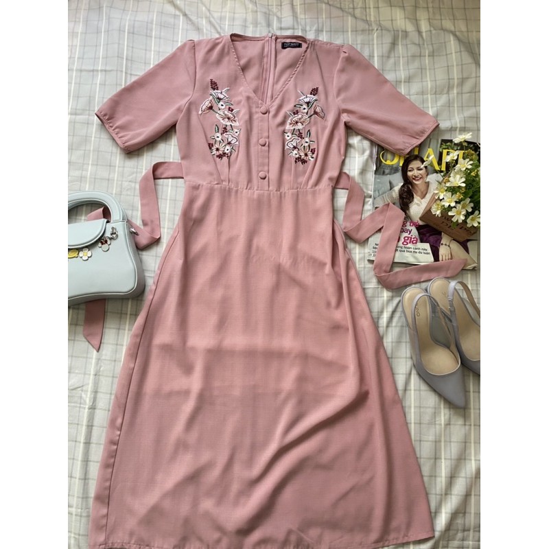 Thanh lý đầm thuê hoa công sở size S-M (topshop)