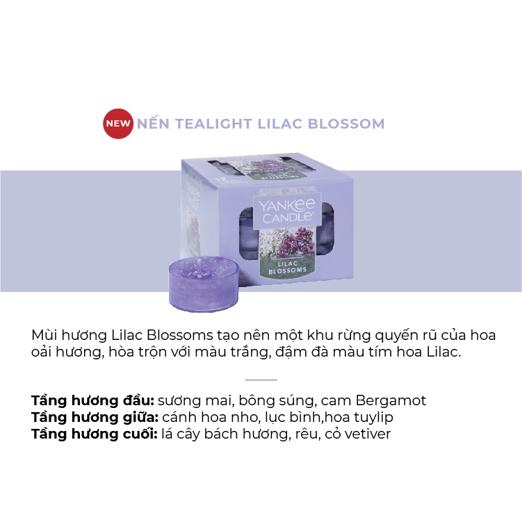 Nến Tealight Yankee Candle - Lilac Blossoms