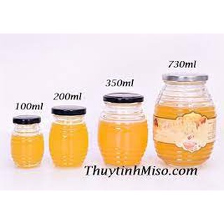 Lọ Thủy Tinh Đựng Mật Ong/Hũ Thủy Tinh Con Ong (100ml - 200ml - 350ml - 750ml)
