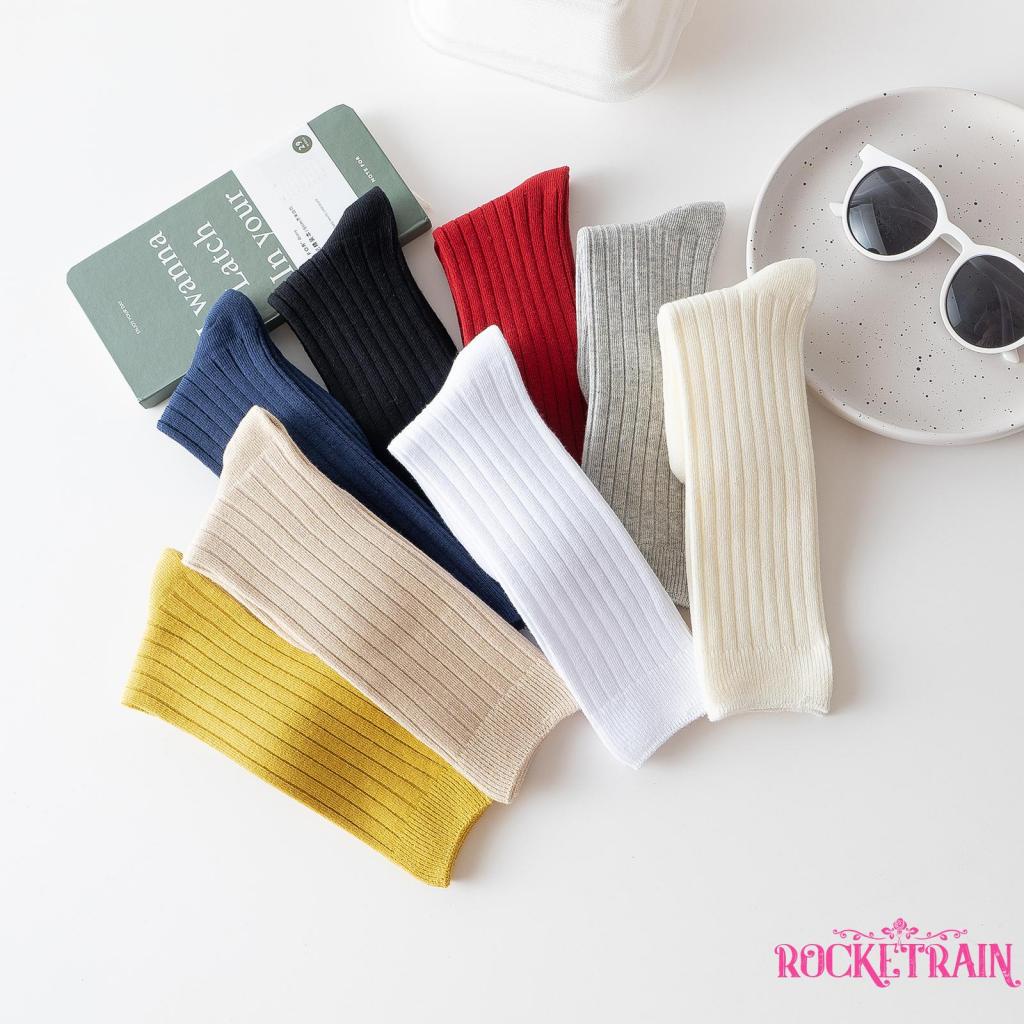 Vớ Đan Len Cao Đến Đầu Gối Màu Sắc Xinh Xắn Dành Cho Các Bé