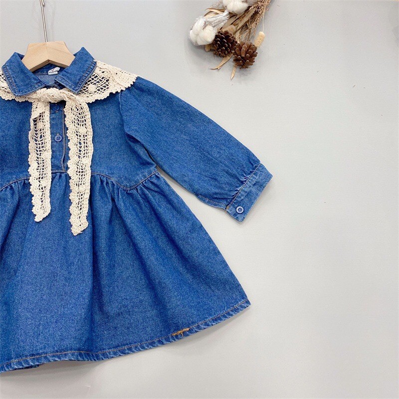 Khăn choàng vai móc hoa thời trang cho bé gái