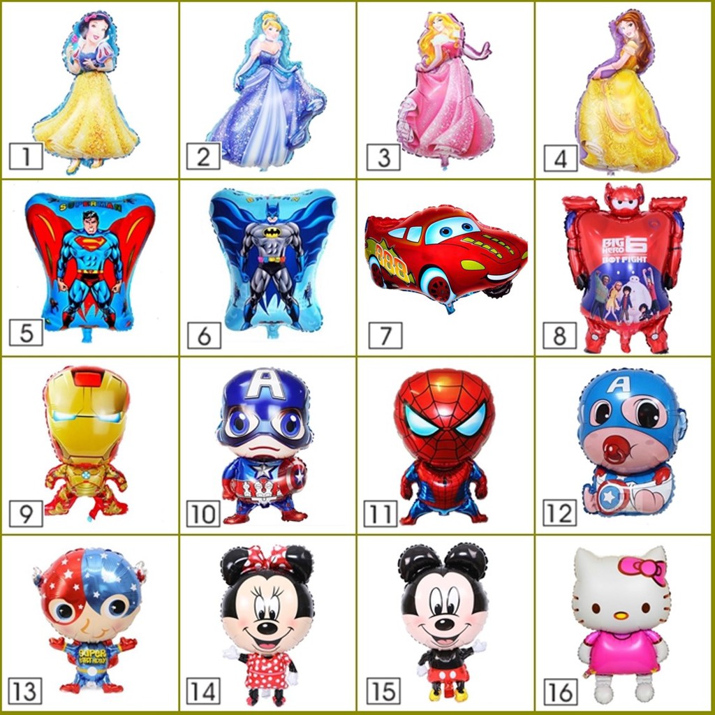 Bong bóng kiểu hoạt hình xinh xắn tiện dụng trang trí