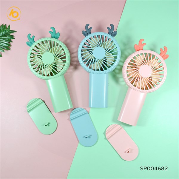 Quạt Mini Fan sừng hươu kiêm giá đỡ điện thoại -  SP004682