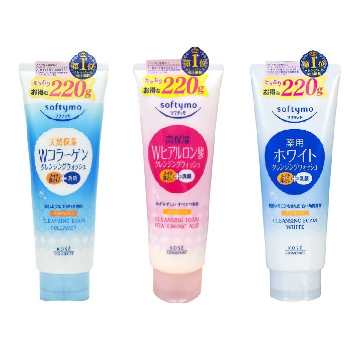 Sữa rửa mặt Kose Softymo Nhật Bản 220gr