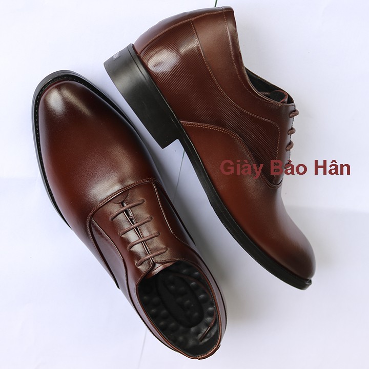 Giày Da Nam Tăng Chiều Cao, Mã GC-02 Tăng Cao 6.5 cm