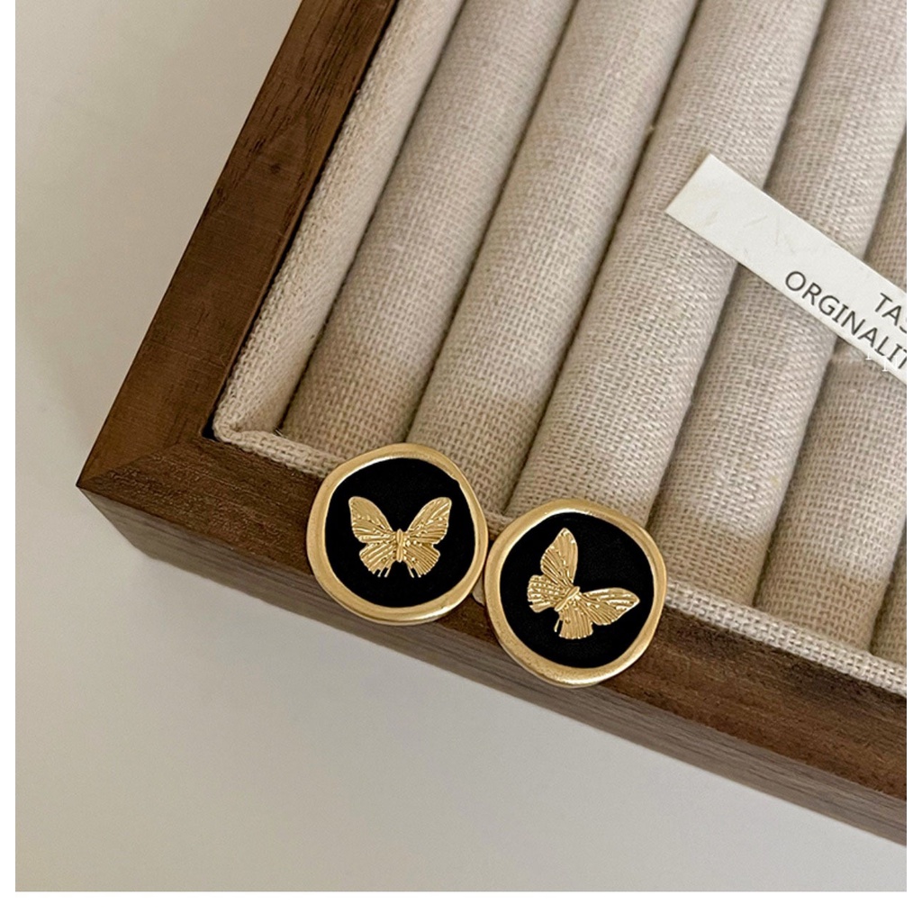 Bông Tai Hình Bướm Phong Cách Retro Thời Trang Mùa Hè 2022 Dành Cho Nữ