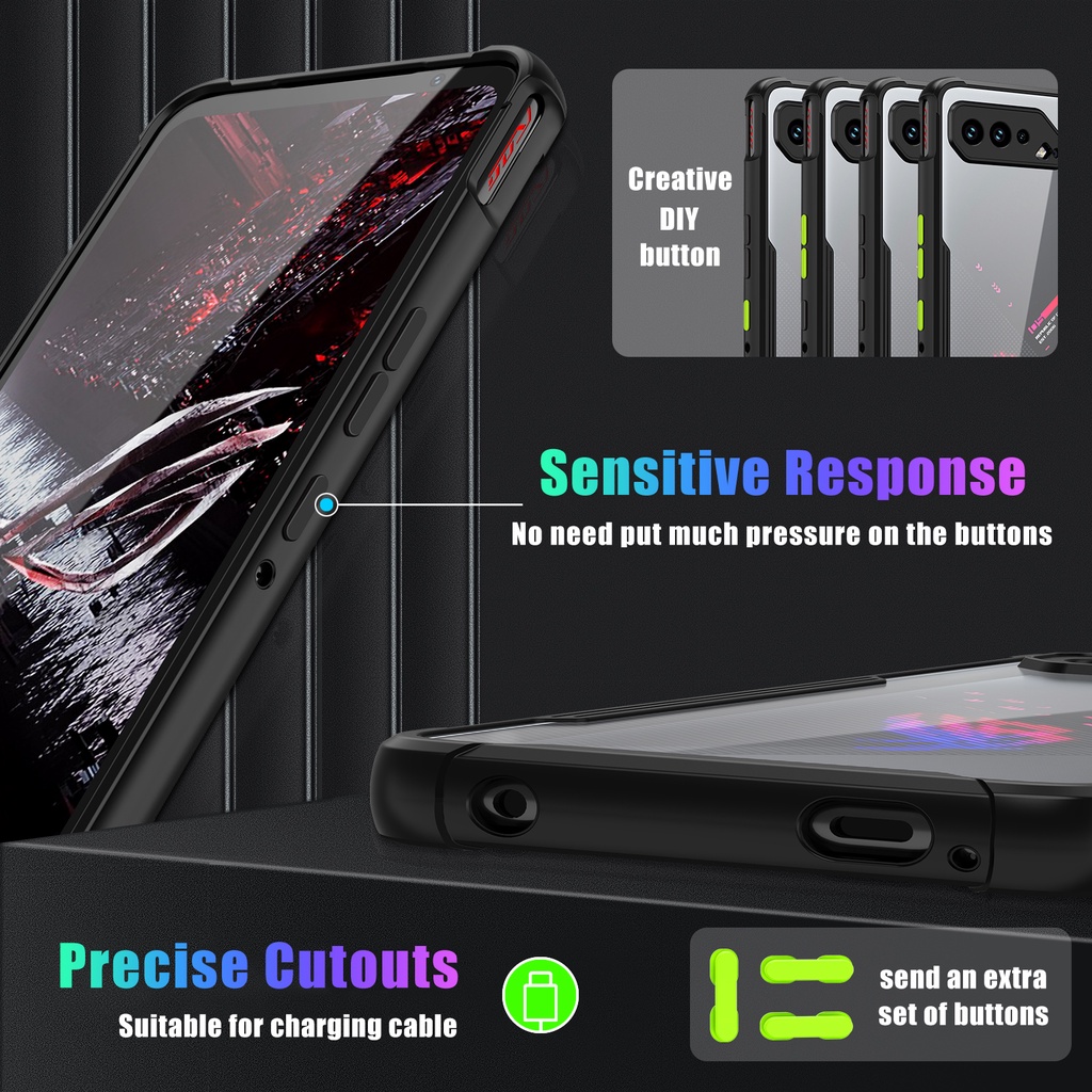 Ốp Điện Thoại Chống Rơi Chống Bụi Cho Asus ROG Phone 5/5 Pro/5s/5s Pro/5 Ultimate