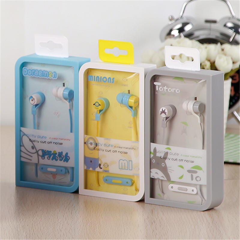 Tai Nghe Nhét Tai Mềm Hoạt Hình Phát Nhạc Sáng Tạo Cho Nữ