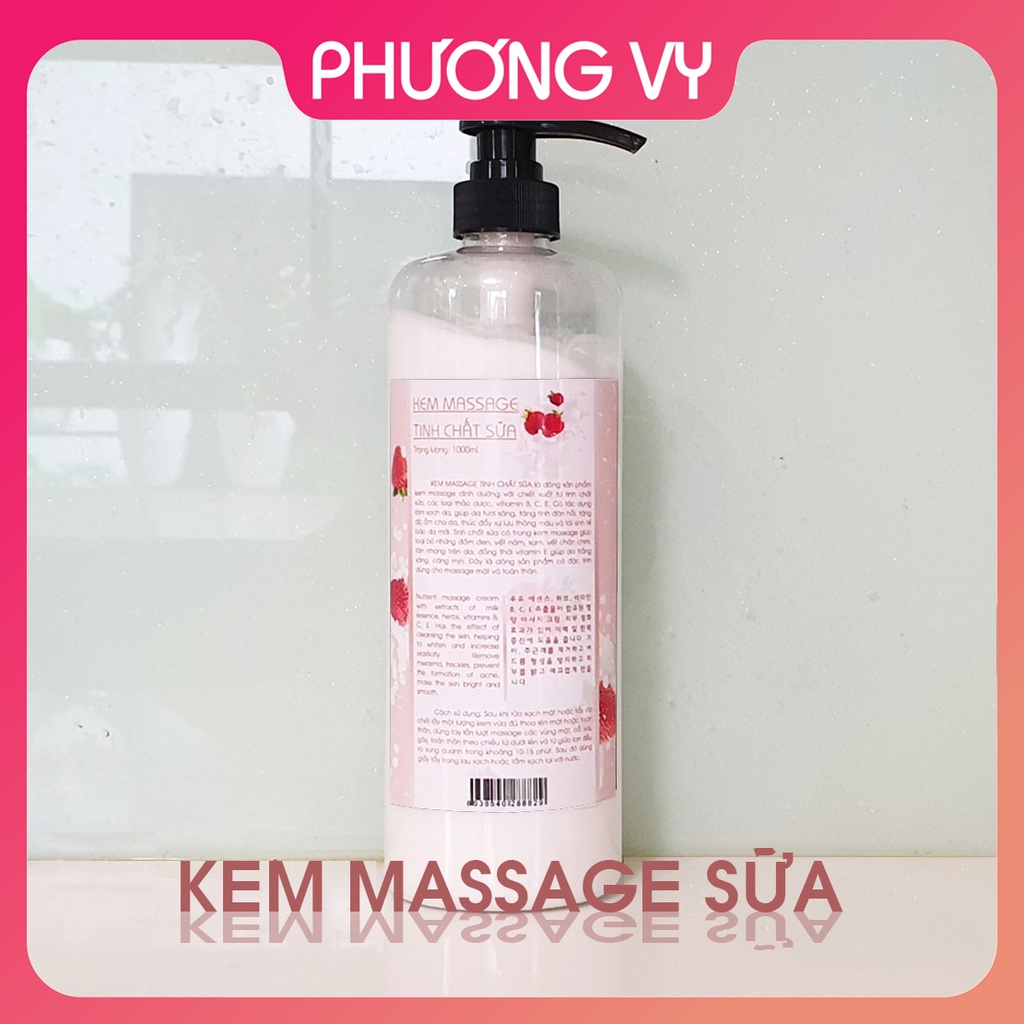 1000ml KEM MASSAGE TINH CHẤT SỮA